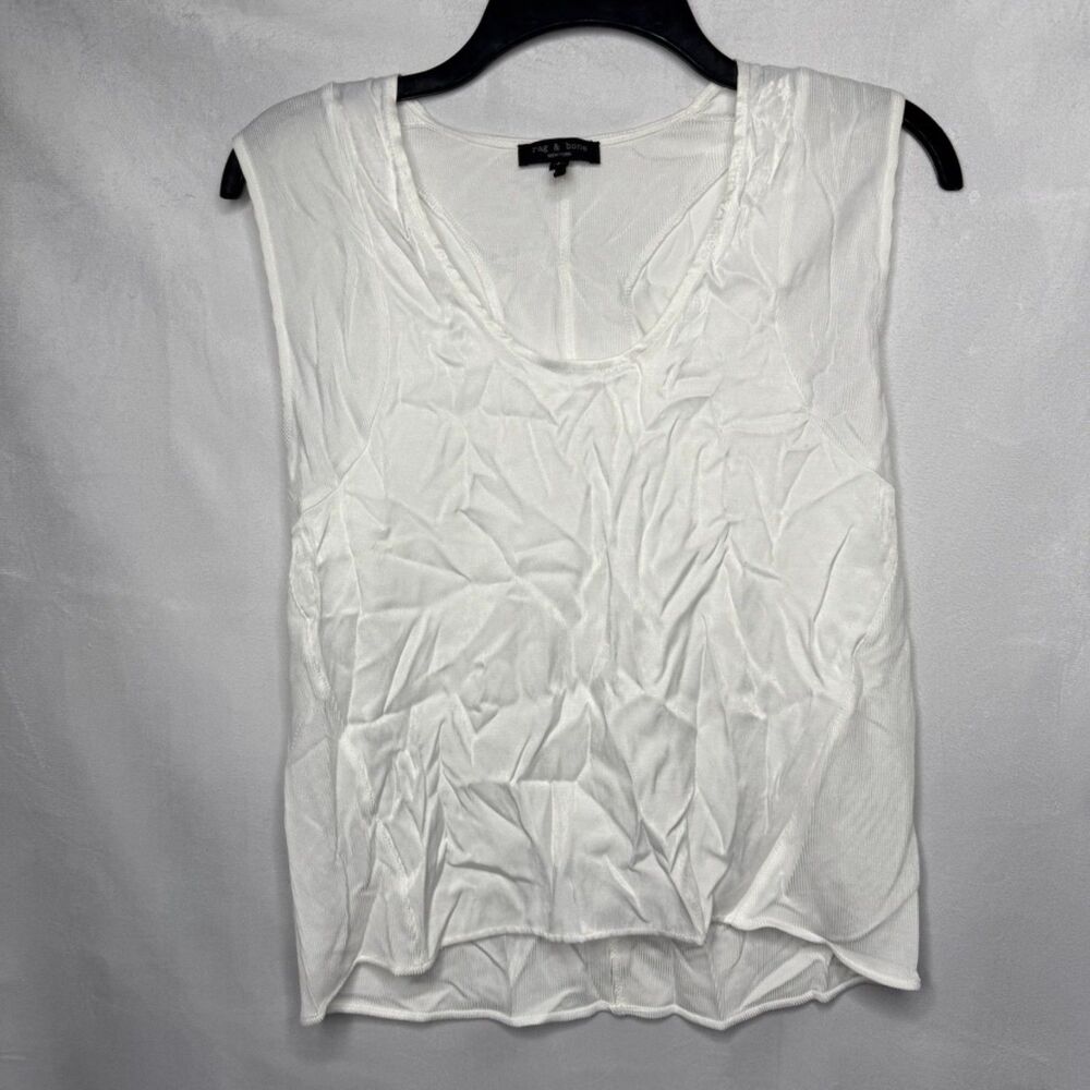 RAG&BONE WOMENS SLINKY RIB MISCHA MUSCLE TANK